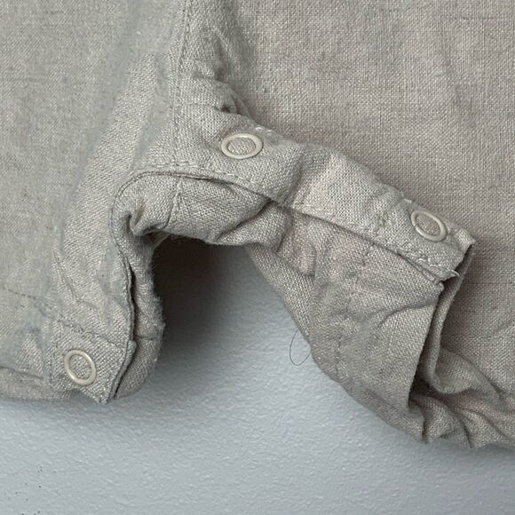 Kimbaloo Shortalls Overalls Linen Cotton Bunnies Sz 12M Easter Pastel - Picture 13 of 13